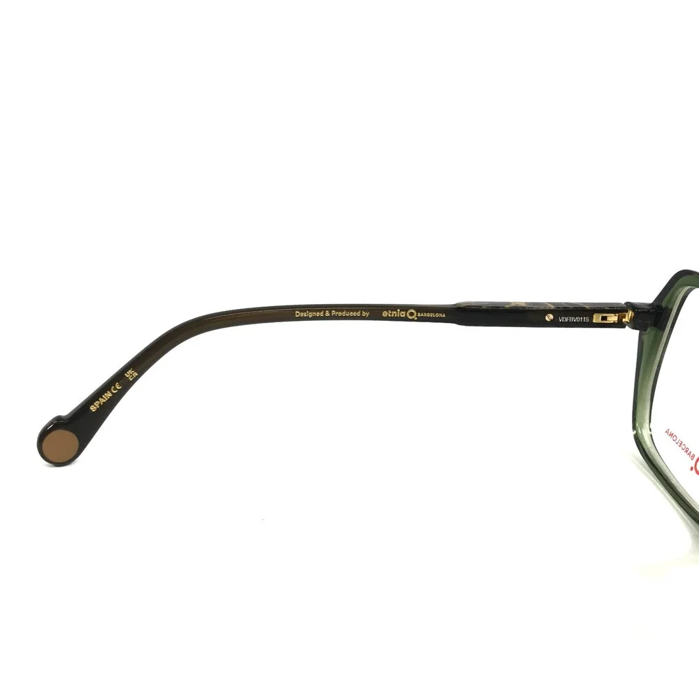 Etnia Barcelona Eyeglasses Frames SIMA GR Green Brown Marble Full Rim 52-15-138